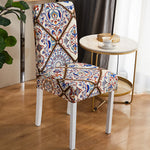 Pattern Stretch Dining Chair Covers, Chair Slipcover