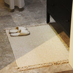 Cotton Braided Tassels Area Rugs  | Washable Kitchen Rugs