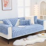 Soft Rabbit Fur Sofa Cover , Furniture Protector Deluxe Pet Couch Cover ,Machine Washable