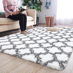 Area Rugs - Shaggy Patterned Fluffy Carpets - Fuzzy Mats