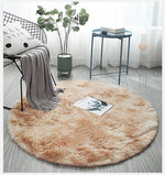 Round fur Carpet | Fluffy Area Rug