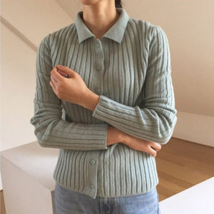 Merino Wool Ladies Cardigan Sweater