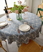 Round Table Cloth, Linen Cotton Tablecloth