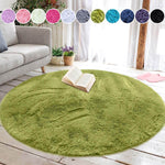 Fluffy Round Rug ,Washable Carpet ,Shaggy Throw Rug