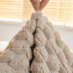 Shaggy Fluffy Couch Cover, Sofa Cover for Pets, Kids,  Soft Blanket Couch Cover
