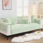 Soft Rabbit Fur Sofa Cover , Furniture Protector Deluxe Pet Couch Cover ,Machine Washable