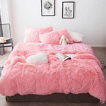 Faux Fur Full/Queen Duvet Cover Set - Home Bedding - Quilts & Blankets & Pillowcase