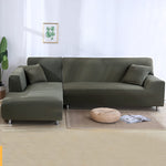 Velvet Stretch Sofa Slipcover, Soft Anti-Slip