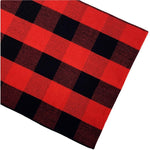 Cotton Plaid Checkered Area Rug | Washable Carpet