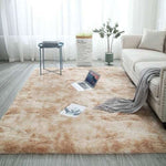 Faux Fur Carpet | Fluffy Area Rug | Gradient color blanket
