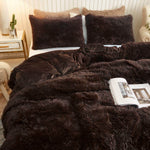 Faux Fur Velvet Duvet Cover- King , Queen , Twin