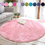 Fluffy Round Rug ,Washable Carpet ,Shaggy Throw Rug