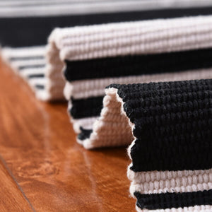 Woven Cotton Throw Rug 2'x4.3', Tassel Rug for Kitchen Laundry Doorway Bedroom