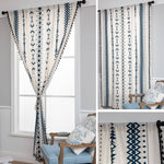 Cotton Linen Window Curtains, 1 Pair
