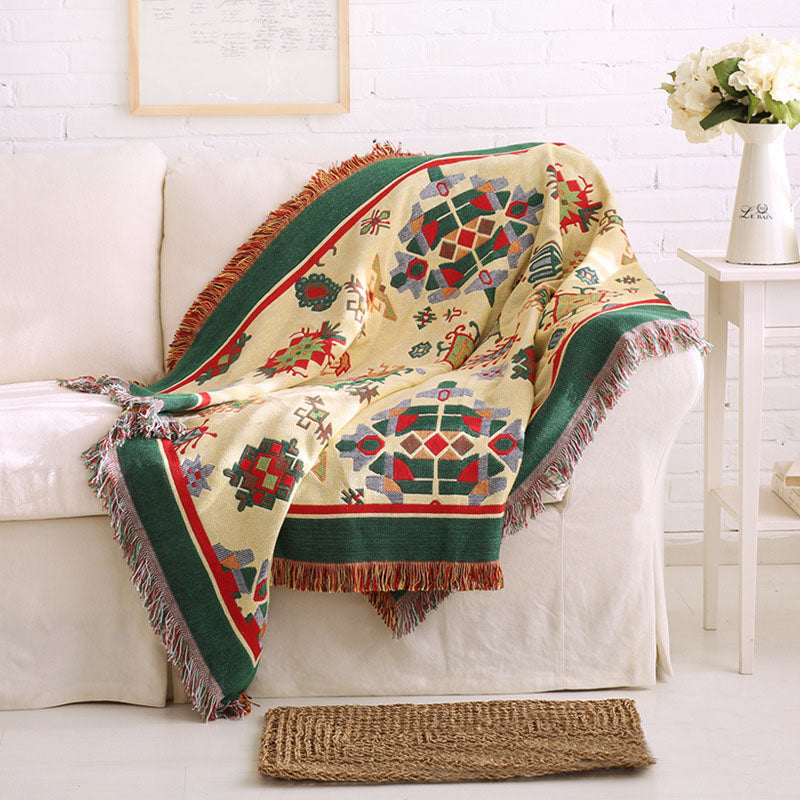 Bohemian Style Blanket | Chair Sofa Cover
