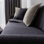 100% Cotton Couch Cover,  Anti-Slip Sectional Sofa Slipcover