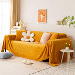 Shaggy Fluffy Couch Cover, Sofa Cover for Pets, Kids,  Soft Blanket Couch Cover