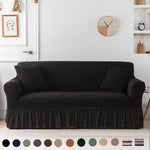 Seersucker Washed Cotton Universal Sofa Couch & Cushion Covers