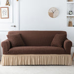 Seersucker Washed Cotton Universal Sofa Couch & Cushion Covers