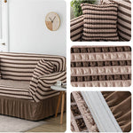 Seersucker Washed Cotton Universal Sofa Couch & Cushion Covers