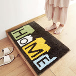 Green Leaf Bath Mat , Tufted Bathroom Rug
