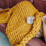 Handmade Chunky Knit Blanket