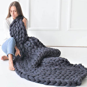 Handmade Chunky Knit Blanket