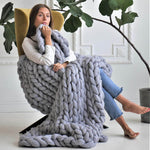 Handmade Chunky Knit Blanket