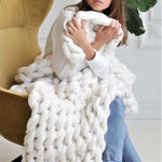 Handmade Chunky Knit Blanket