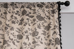 Cotton Linen Window Curtains, 1 Pair