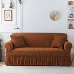 Seersucker Washed Cotton Universal Sofa Couch & Cushion Covers