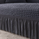 Seersucker Washed Cotton Universal Sofa Couch & Cushion Covers