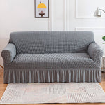 Seersucker Washed Cotton Universal Sofa Couch & Cushion Covers