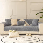 Non-Slip Velvet Sectional Sofa Cover | Machine Washable, Stretch Fit for L-Shaped Couches