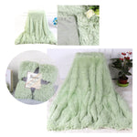 Fluffy Microfiber Faux  Fur Blanket