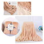 Fluffy Microfiber Faux  Fur Blanket