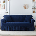 Seersucker Washed Cotton Universal Sofa Couch & Cushion Covers