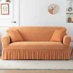 Seersucker Washed Cotton Universal Sofa Couch & Cushion Covers