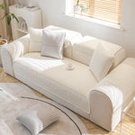 Soft Cotton Minimalist Non-Slip Sofa Cover , Washable Cushion , Furniture Protector