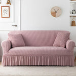Seersucker Washed Cotton Universal Sofa Couch & Cushion Covers