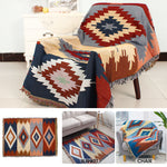 Sofa Blanket Decorative Blanket | Area Carpet with Tassel