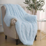 Fluffy Microfiber Faux  Fur Blanket