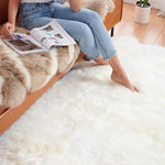 Premium Faux Fur Sheepskin Rectangle Area Rug