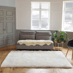 Premium Faux Fur Sheepskin Rectangle Area Rug