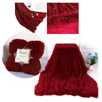 Fluffy Microfiber Faux  Fur Blanket