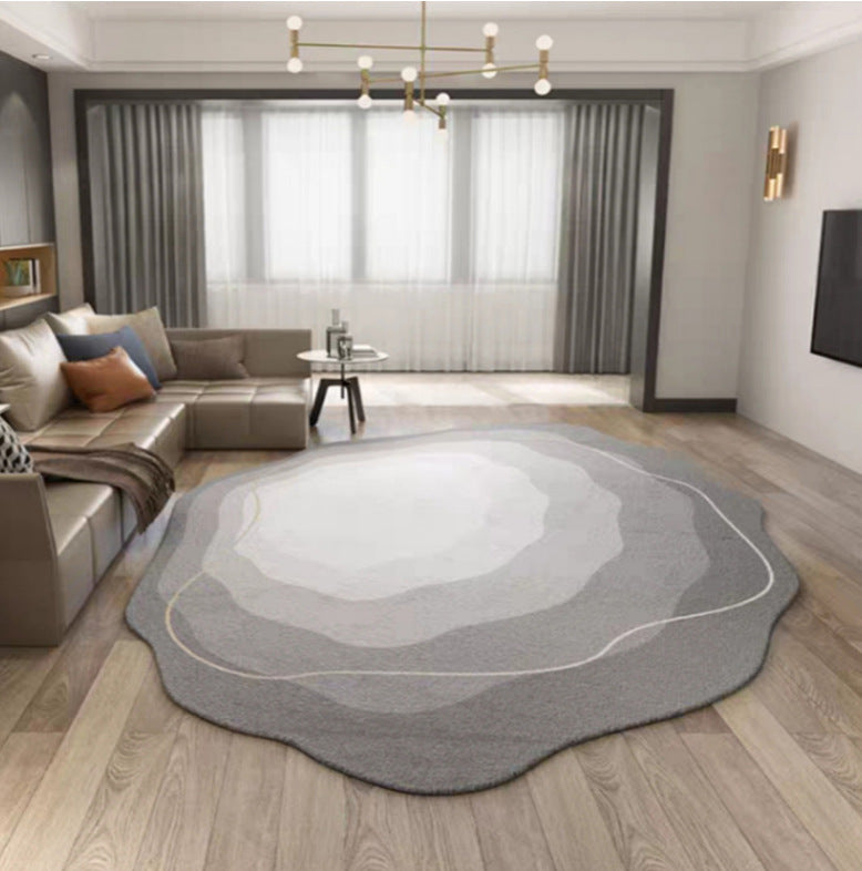 Simple shaped irregular rug