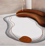 Simple shaped irregular rug