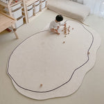 Simple shaped irregular rug