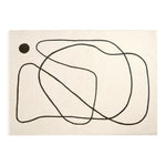 Abstract Bedroom Living Room Rug - Ivory