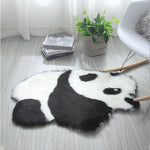 Double Heart Shaped Faux Sheepskin Fur  Area Rug